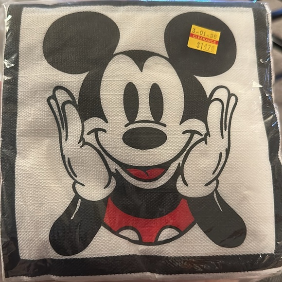 Vintage 90s Mickey Mouse Napkins 50 count 2 packages - Picture 4 of 4